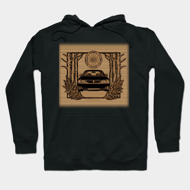 a black car between the woods Hoodie by iraari